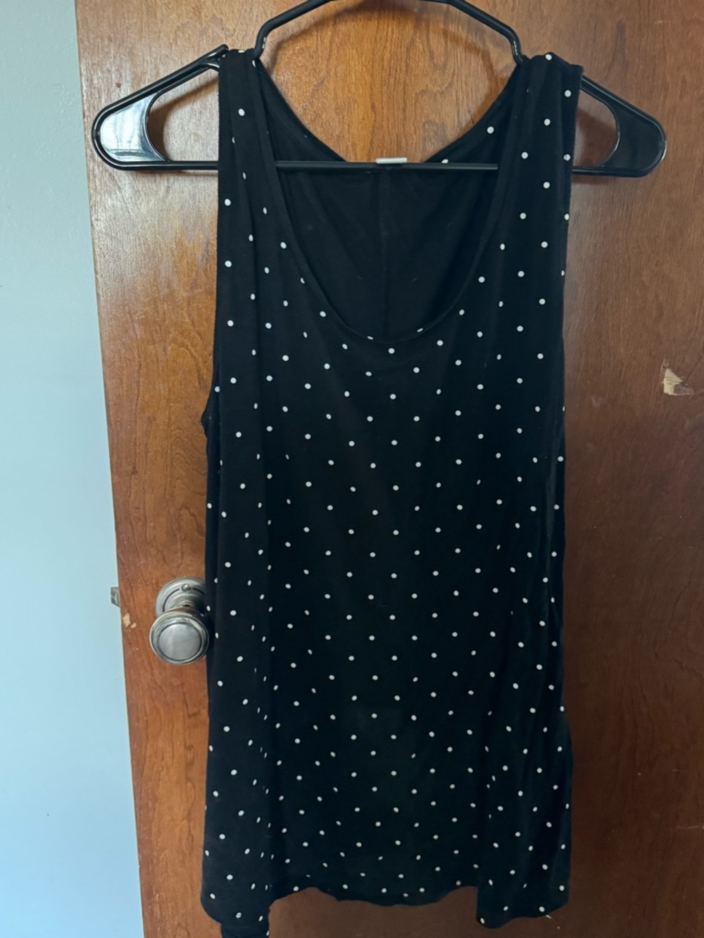Black Polka Dot Tank Top